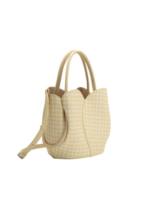Melie Bianco Tulip Gingham Bag