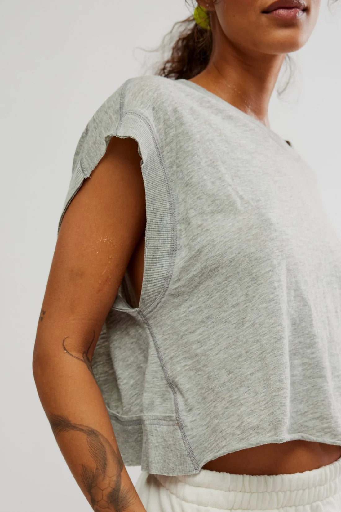 My Time Tee in Heather Grey