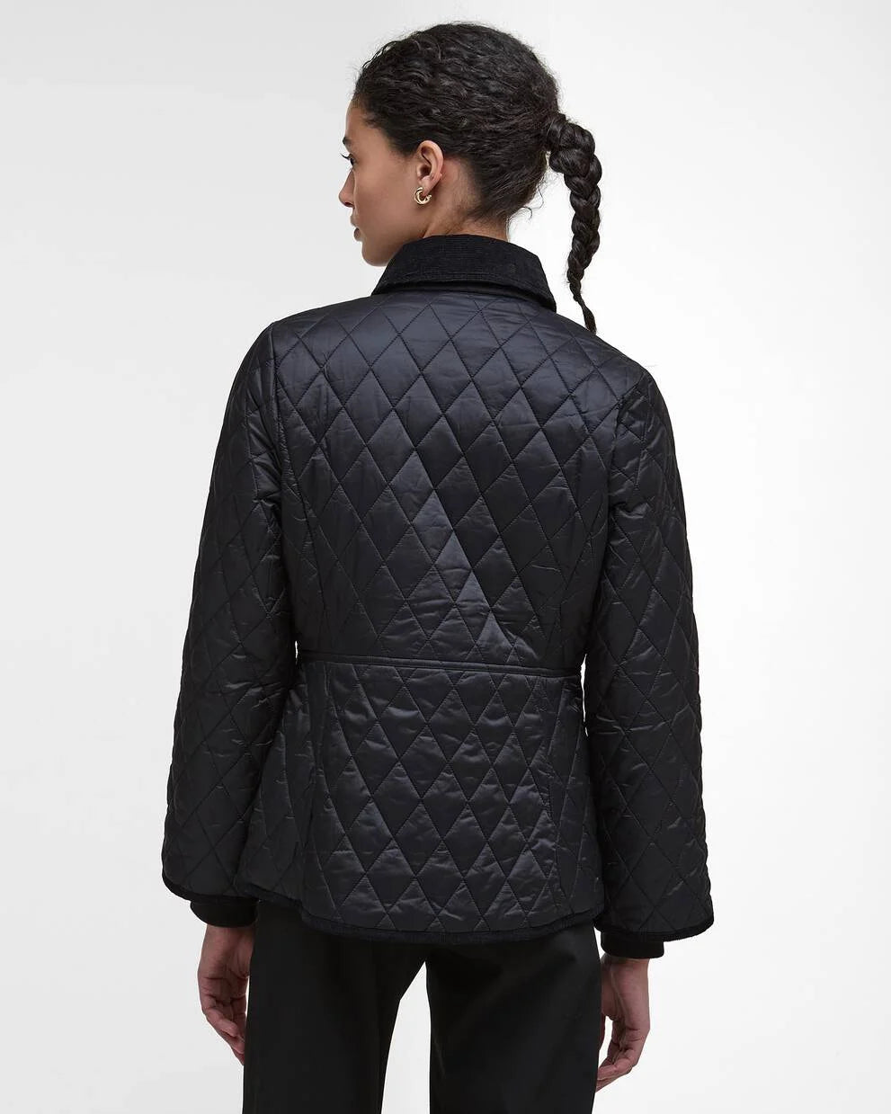 Barbour Fitted Beadnell Quilted Jacket in Black