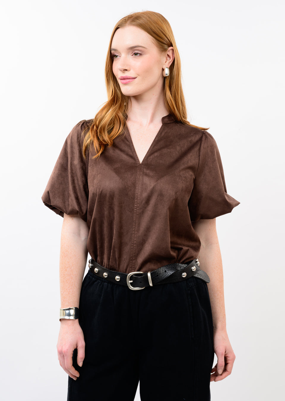 Avery Suede Top