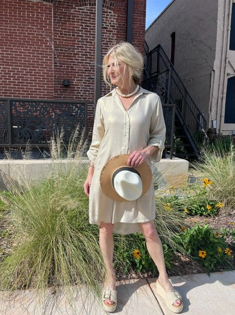 Gold Girl Dress