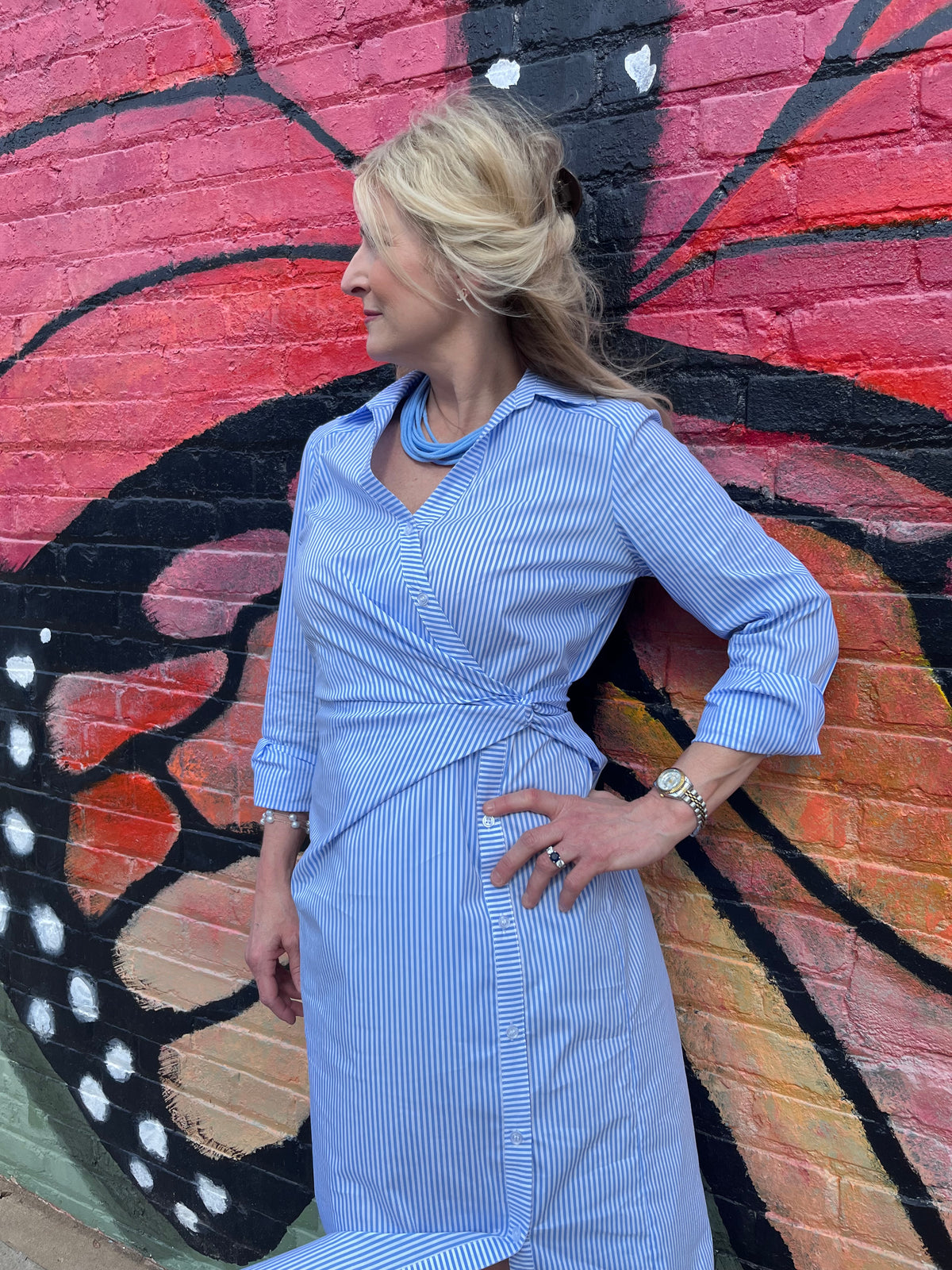 Ocean Stripe Dress