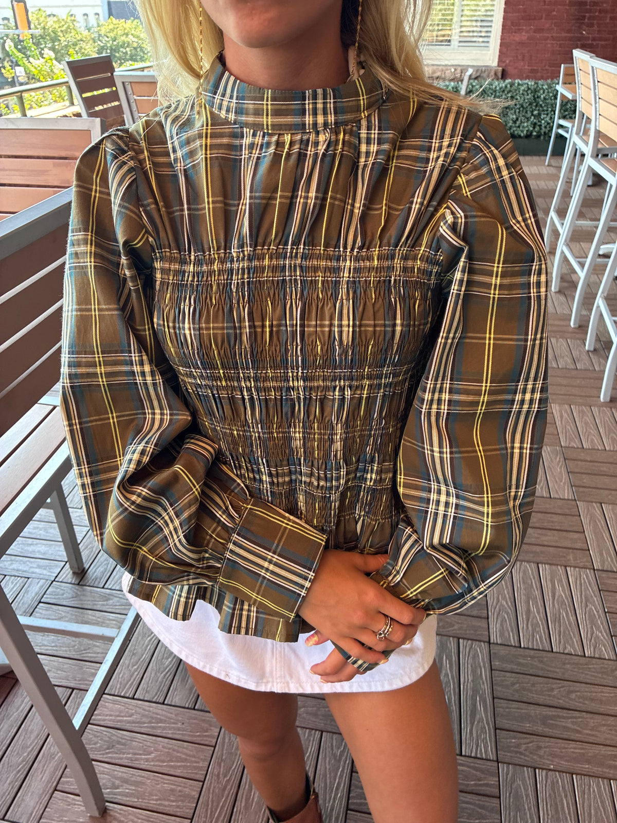 Betsy Plaid Top