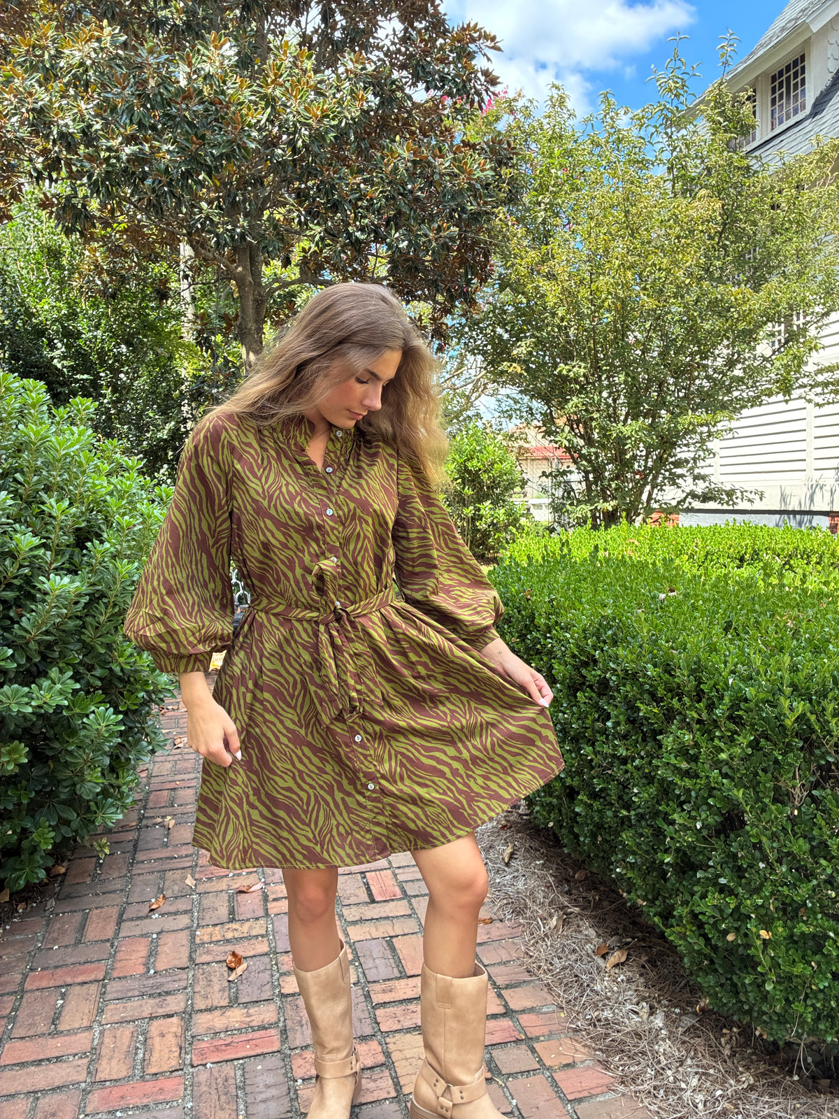 Safari Chic Mini Dress