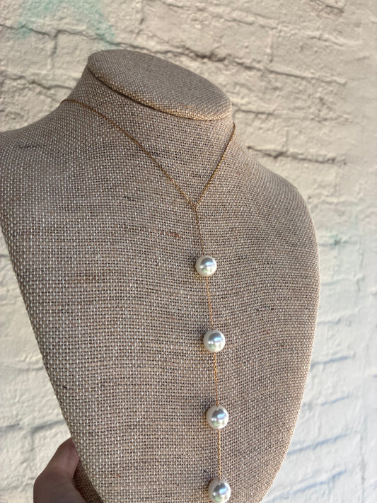 Cindy Pearl Lariat Necklace