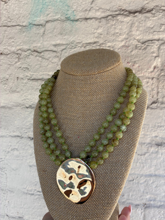 Emerald Statement Necklace