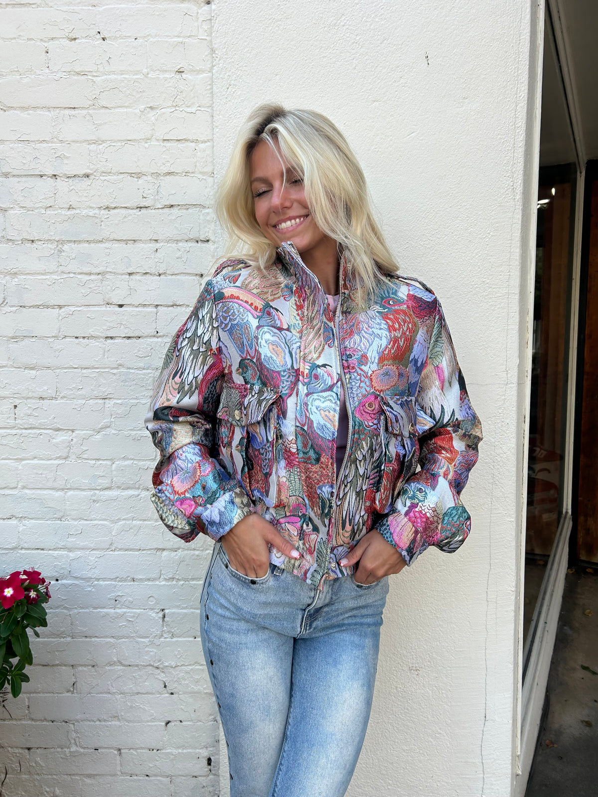 Betsy's Bird Bomber Jacket