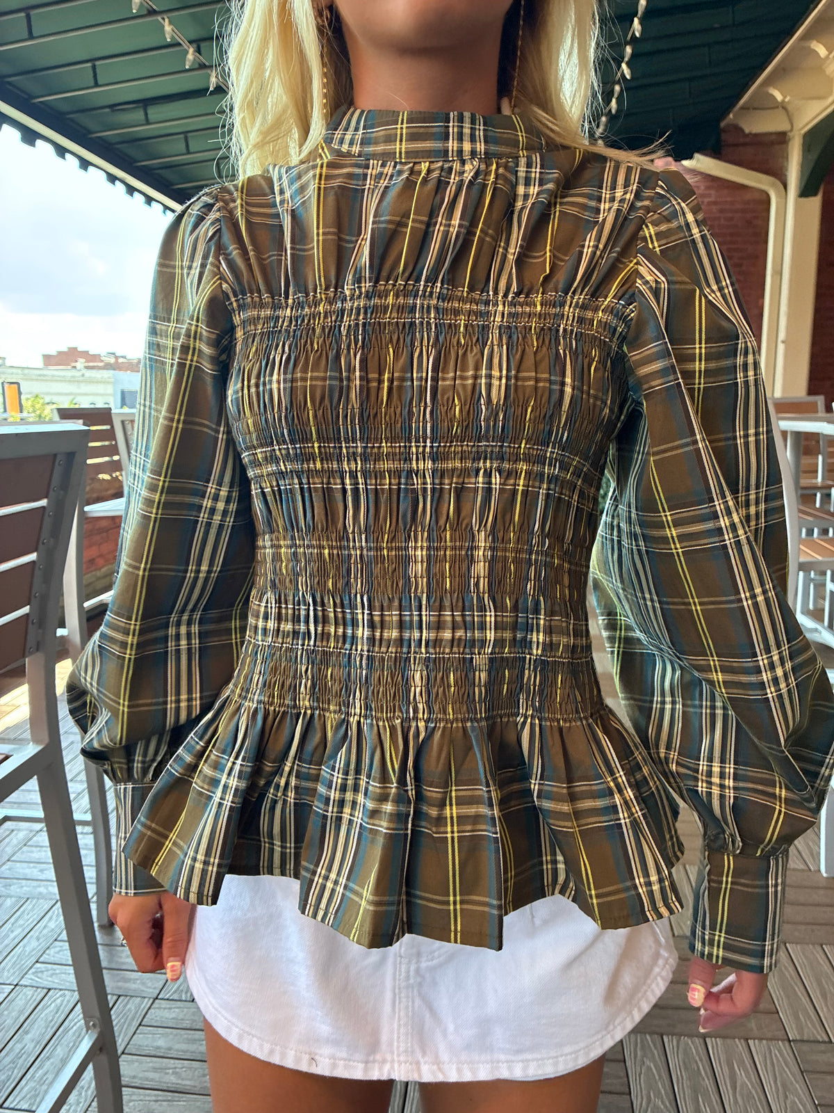 Betsy Plaid Top