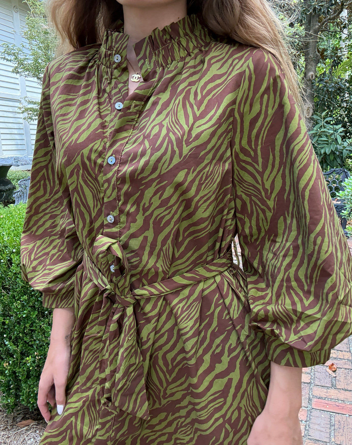 Safari Chic Mini Dress