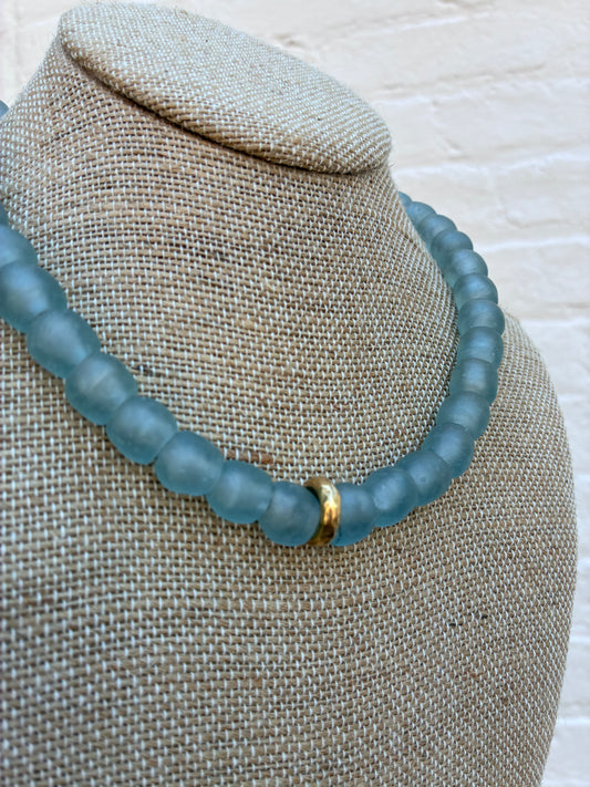 Glass Washer Necklace