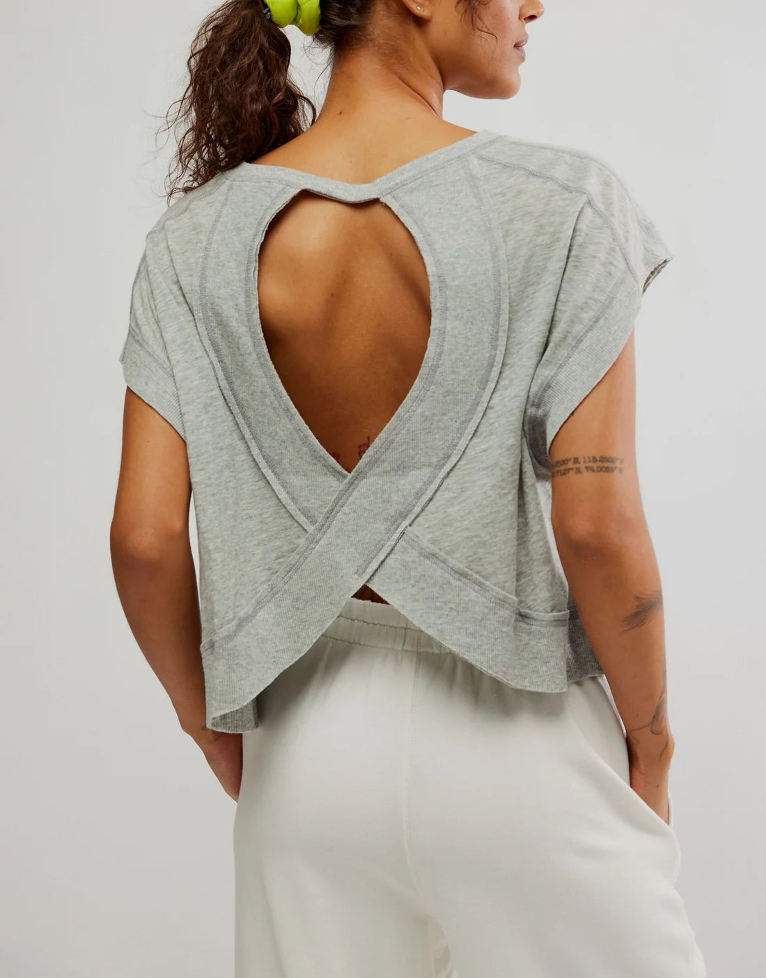 My Time Tee in Heather Grey