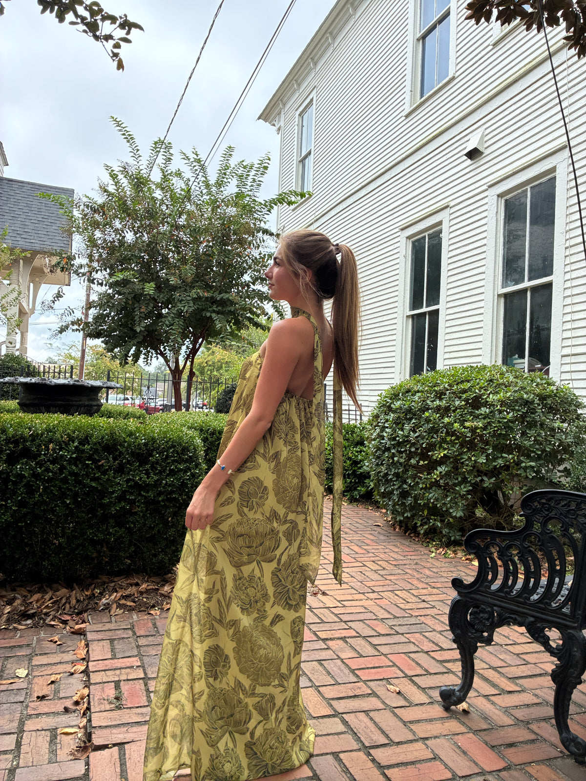 Olive Radiant Strapless Dress